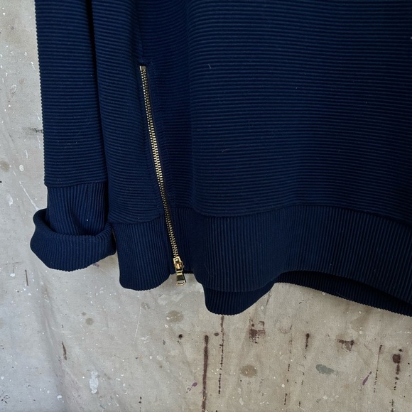 Addison Bay Active Rib Zip Everyday Crewneck Sweatshirt - Picture 5 of 5